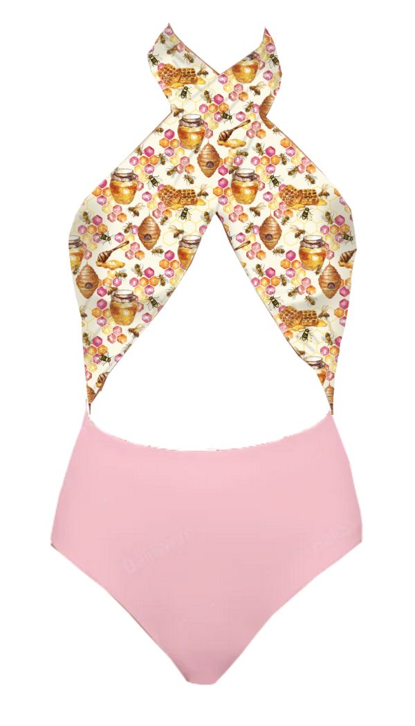 Hollie Reversible Swimsuit in Oh, Honey