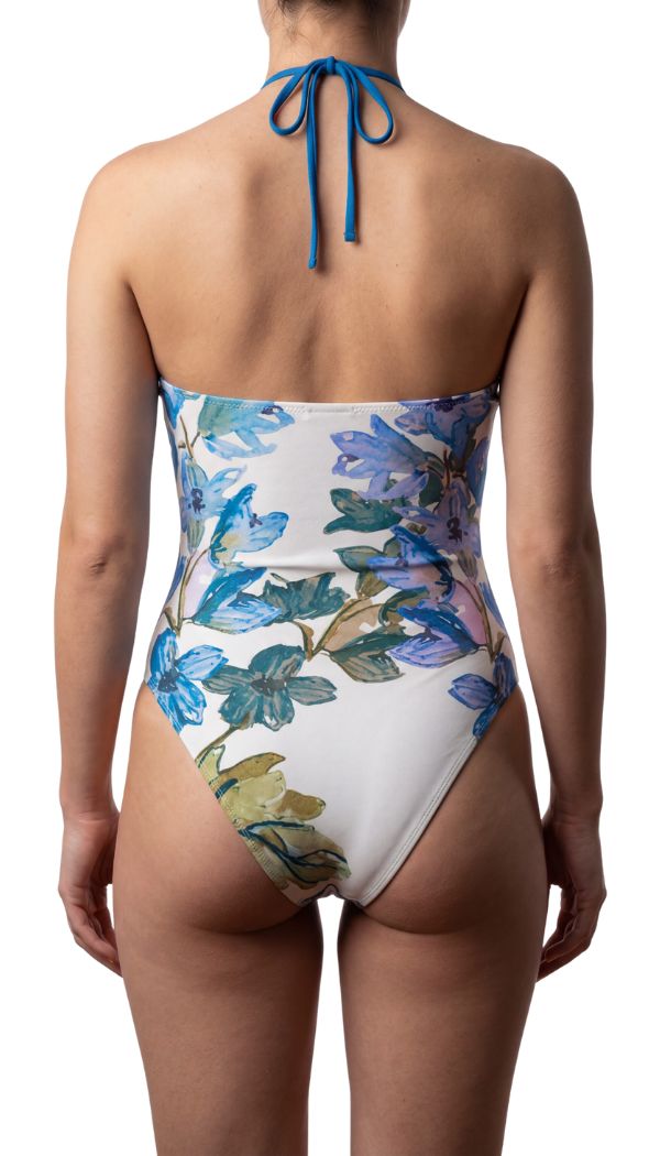 Reversible Anastasiya One-Piece Cut-Out Suit - Larkspur Riviera