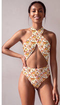 Hollie Reversible Swimsuit in Oh, Honey